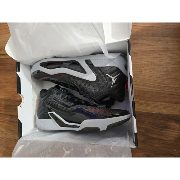 NIKE JORDAN TATUM 1 BASKETBALL BLACK/METALLIC SILVER SIZE MEN\'S 13 [DZ3323-001]